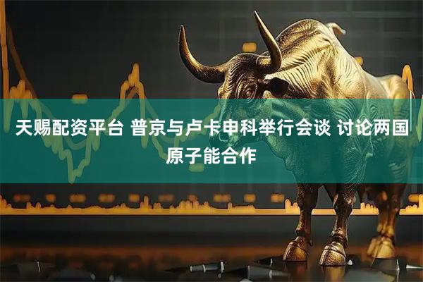 天赐配资平台 普京与卢卡申科举行会谈 讨论两国原子能合作